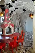 the villa's interior