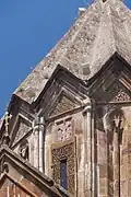 Church tower from the northeast, detail