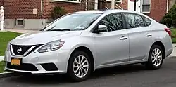 2017 Nissan Sentra SV (US; 2016 facelift)