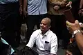 Chairman of the North Sumatra DPRD, Sutarto, also joined in the sit-in protest[43]