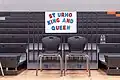 Sign for the St Urho's Day King and Queen at St Urho's Day Opening Ceremonies