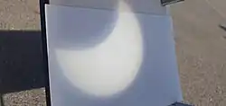 Projected on a telescope from Torquay, Devon