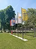 Flags on the field