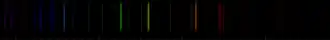 Color lines in a spectral range