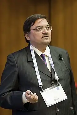 Portrait of Anil Kumar Gupta, an Indian scientist and researcher, professor at IIT Kharagpur.
