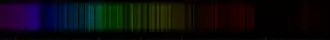 Color lines in a spectral range