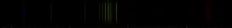 Color lines in a spectral range