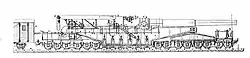 A line diagram of carriage components.