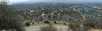 Beachwood Canyon, as seen from the Hollywood Sign
