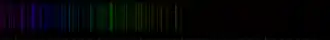 Color lines in a spectral range