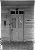 exterior front porch of Schenck House