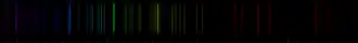 Color lines in a spectral range