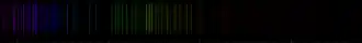 Color lines in a spectral range
