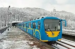 A type 81-540.2К train at Dnipro station