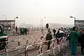 Crossing between East and West Berlin, November 1989