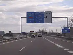 Mudejar Freeway (A-23) in Huesca, Spain