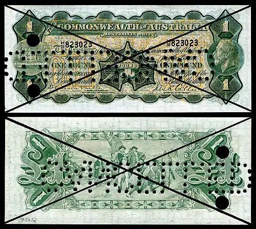 AUS-11b-Commonwealth Bank of Australia-One Pound (1923)