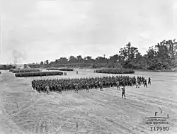 Soldiers on a parade ground