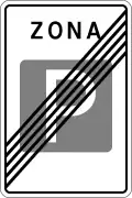 5.45. End of parking zone