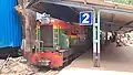 A Train halted at Platform no.2 of Matheran Station