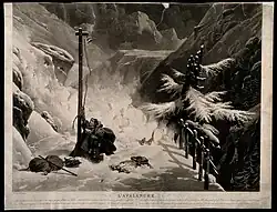 The Avalanche after Hippolyte Lecomte.