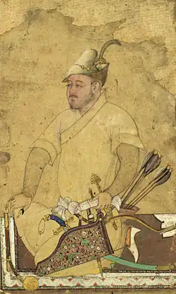 A heavily armed Uzbek, Safavid Iran, mid 16th century