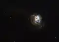 J125013.50+073441.5 taken by Hubble as part of a study named LARS (Lyman Alpha Reference Sample)[17]