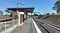Northbound view on platform