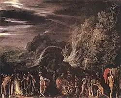 Adam Elsheimer, St. Paul at Malta, c. (1600)