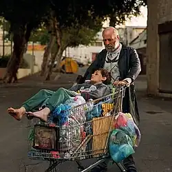 Untitled (Abraham and Isaac), from series "Biblical Stories", 100 x 100 / 140 x 140&nbsp;cm., 2004.