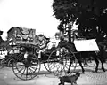 Advertisement for Johnny J Jones Show with the cart before the horse