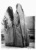 Afghan ladies in their Purdah dress (Chador).