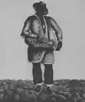 An Afro-Argentine pastry vendor circa 1830.