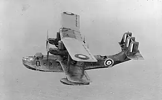 A Short Singapore Mk III flying boat, similar to those operated by 205 Sqn