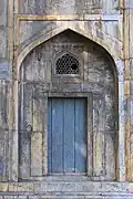 Window with Jaali work and floral motifs