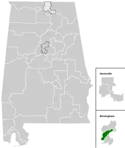 Map of the district