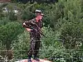 Albanian soldier with Ash-78.