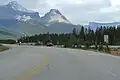 West terminus at Saskatchewan River Crossing