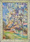 Blooming magnolia, 1955, Oil, ca. 95x66 cm