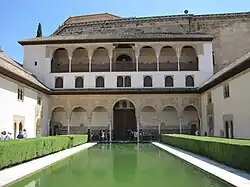 Court of the Myrtles, looking towards the southern façade