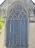 The west window, commemorating King Edward VII