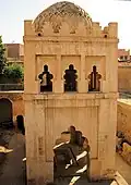 Polylobed arches at the Almoravid Qubba in Marrakesh, Morocco (early 12th century)