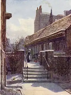Skinners' Almshouses, Mile End, 1892 by Philip Norman