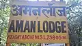 Aman Lodge Station Platform Board
