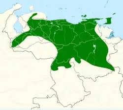 Map of range