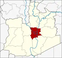 District location in Phra Nakhon Si Ayutthaya province