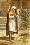 Nightwatchman 1878. man in Punjabi chola and Punjabi ghutanna pajama