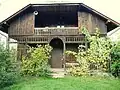 Wooden house in the village Dubyna.