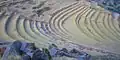 View from Qallaq'asa of the terraces (andenes)