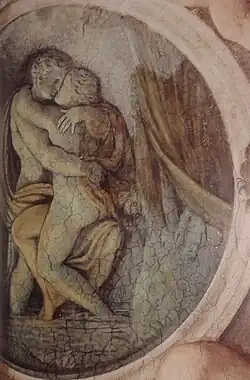 Painting from the fresco cycle Loves of the Gods. Annibale Carracci and studio. Palazzo Farnese, Rome. Between 1597 and 1608